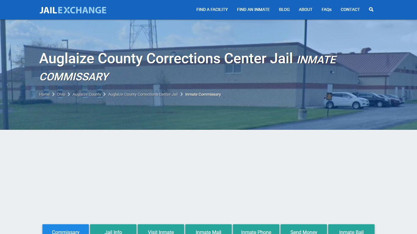 Auglaize County Corrections Center Jail Commissary, Care ...